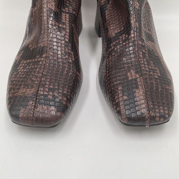Primark Snakeskin Print Chunky/Block Heel Boots - Picture 8 of 12
